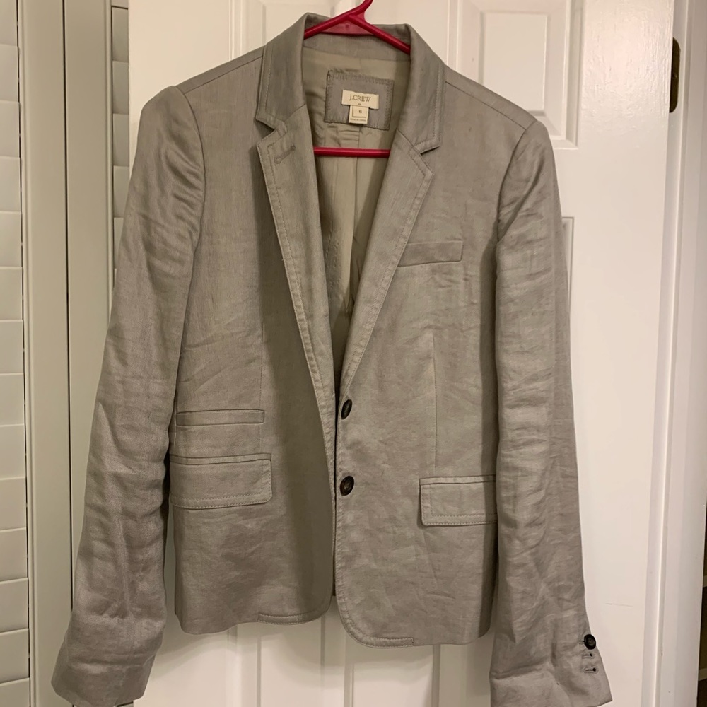 J Crew linen blazer